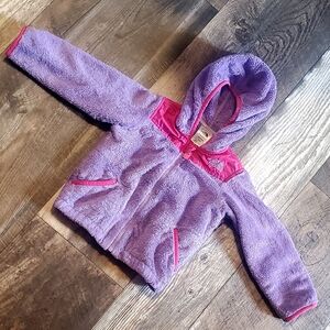 The North Face Lavender Fleece Jacket with Pink Trim